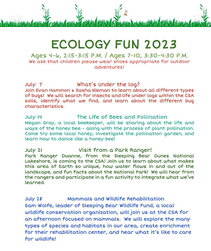 Ecology Fun July 2023